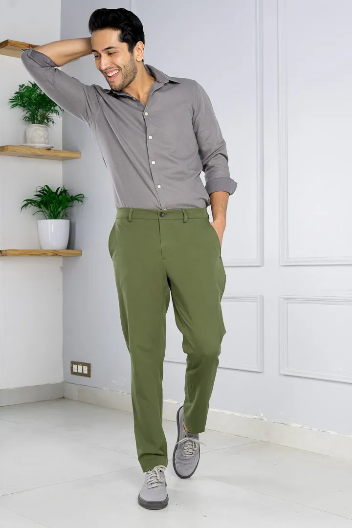 Herb Olive Stretch Chinos