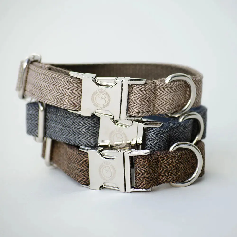 Hundehalsband „Balmoral“ - blau