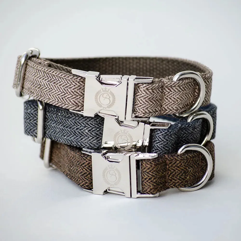 Hundehalsband „Balmoral“ - blau