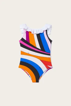 Iride-Print Swimsuit