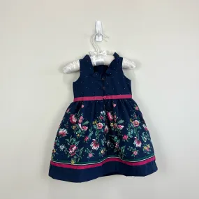 Janie and Jack Floral Border Dress 3-6 Months