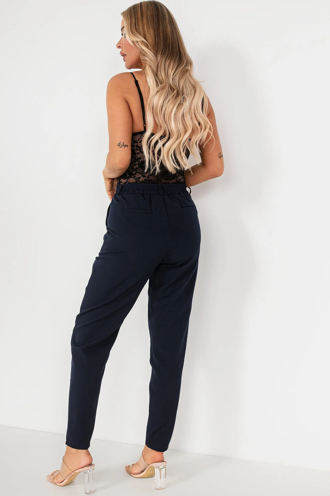 Jenna Navy Tailored Trousers