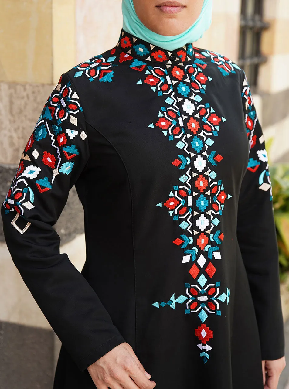 Jinan Embroidered Abaya Gown