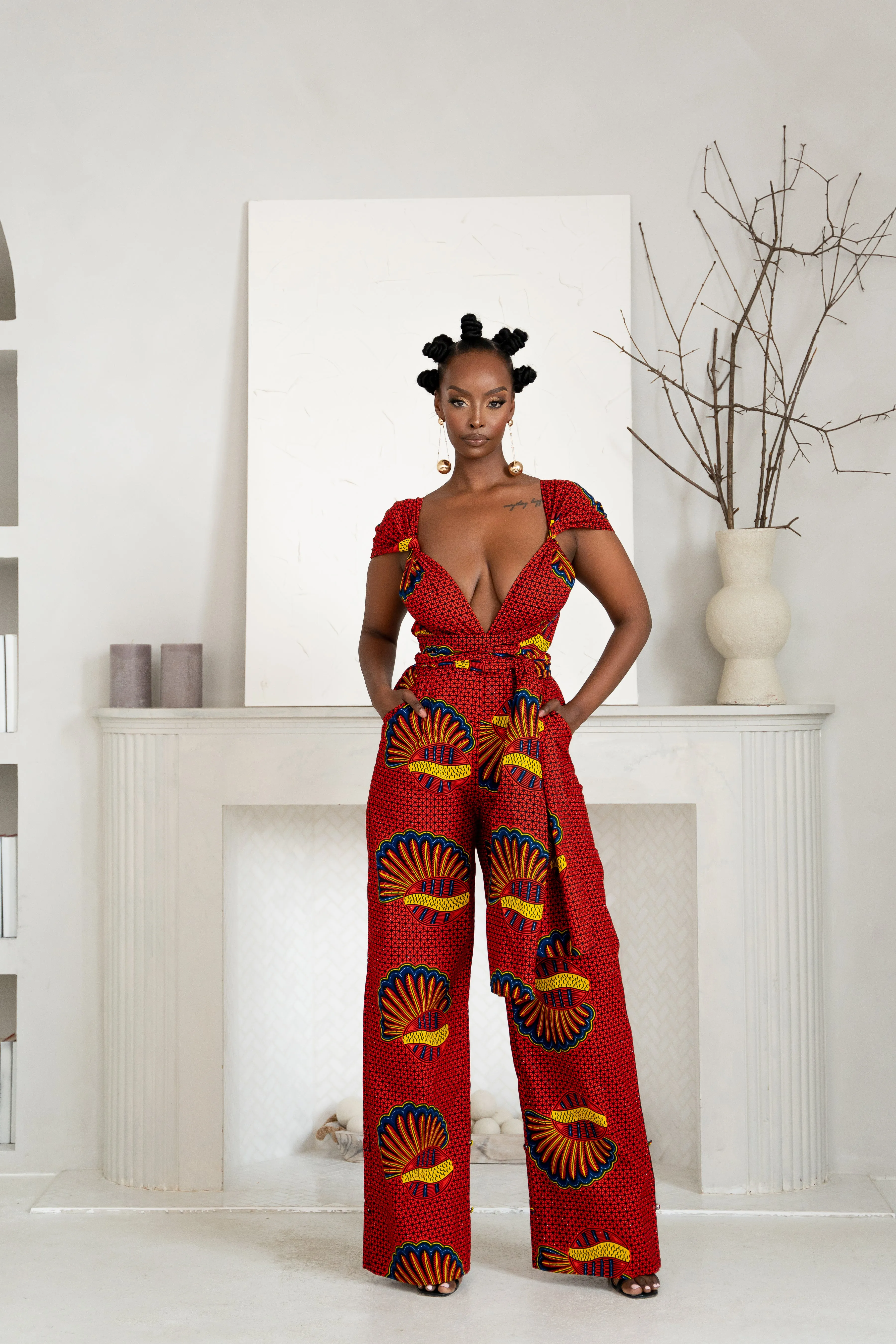 JUMOKE African print infinity jumpsuit (3 LENGTH)