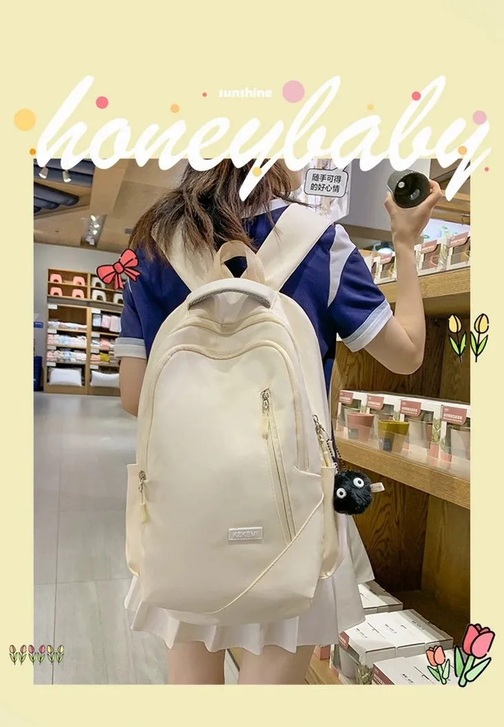 Junior High School Student Backpack Casual Travel Backpack 4237