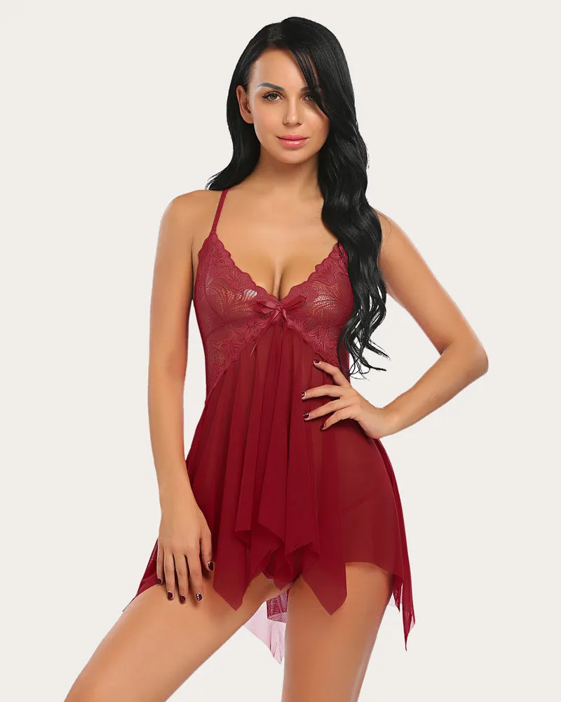 Lace Babydoll Boudoir Outfits Plus Size