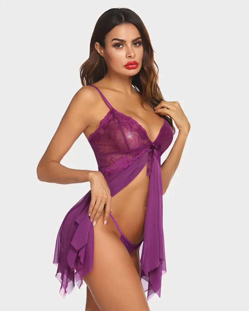 Lace Babydoll Outfits Plus Size Lingeries