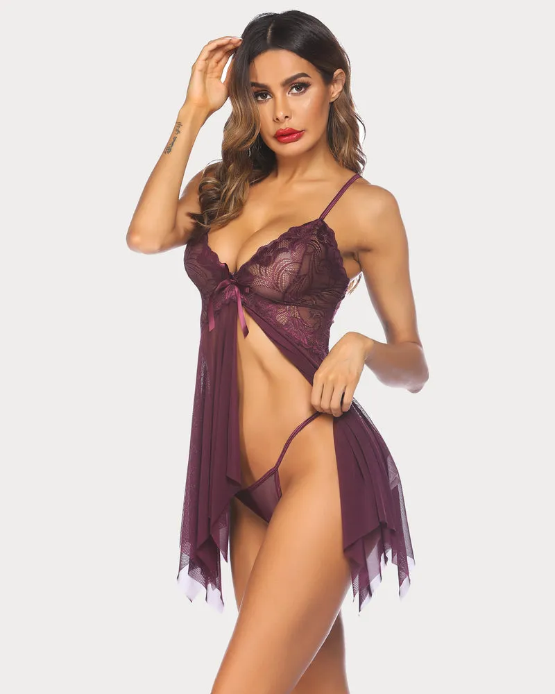 Lace Babydoll Outfits Plus Size Lingeries