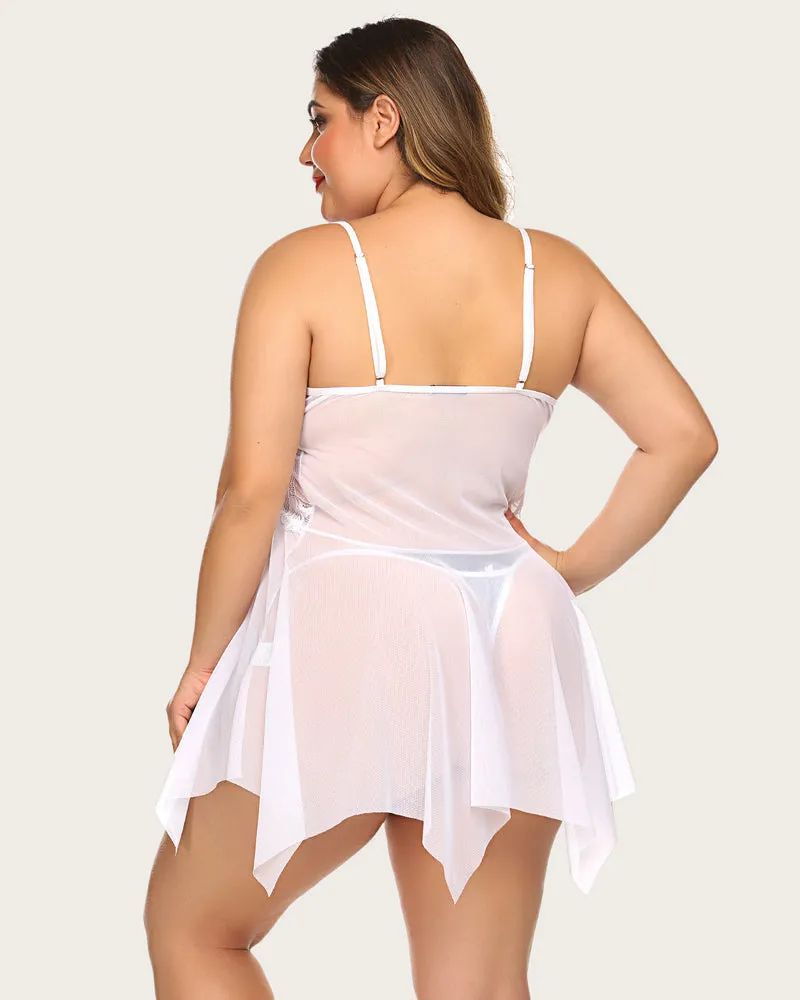 Lace Babydoll Outfits Plus Size Lingeries