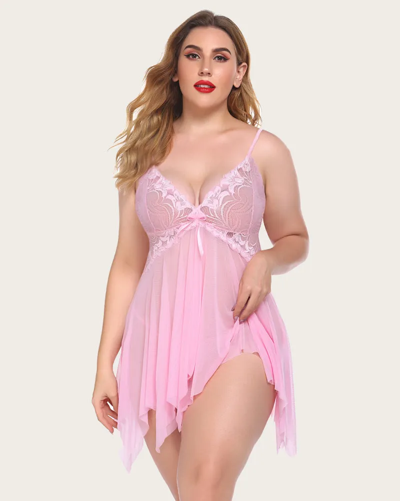 Lace Babydoll Outfits Plus Size Lingeries