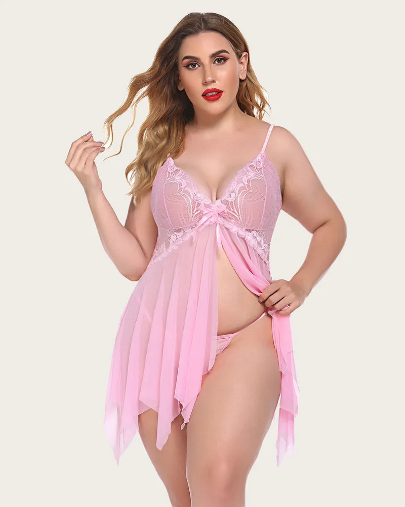 Lace Babydoll Outfits Plus Size Lingeries