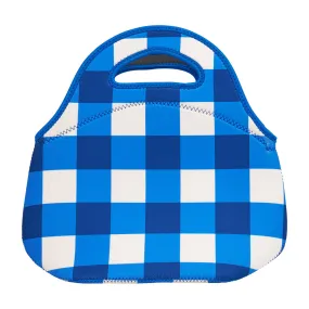 Lunch Bag Neoprene / Cobalt Check