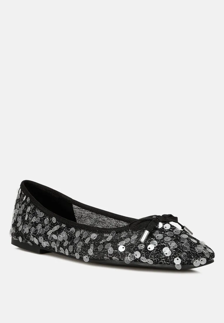 Lysander Sequin Embellished Sheer Ballet Flats