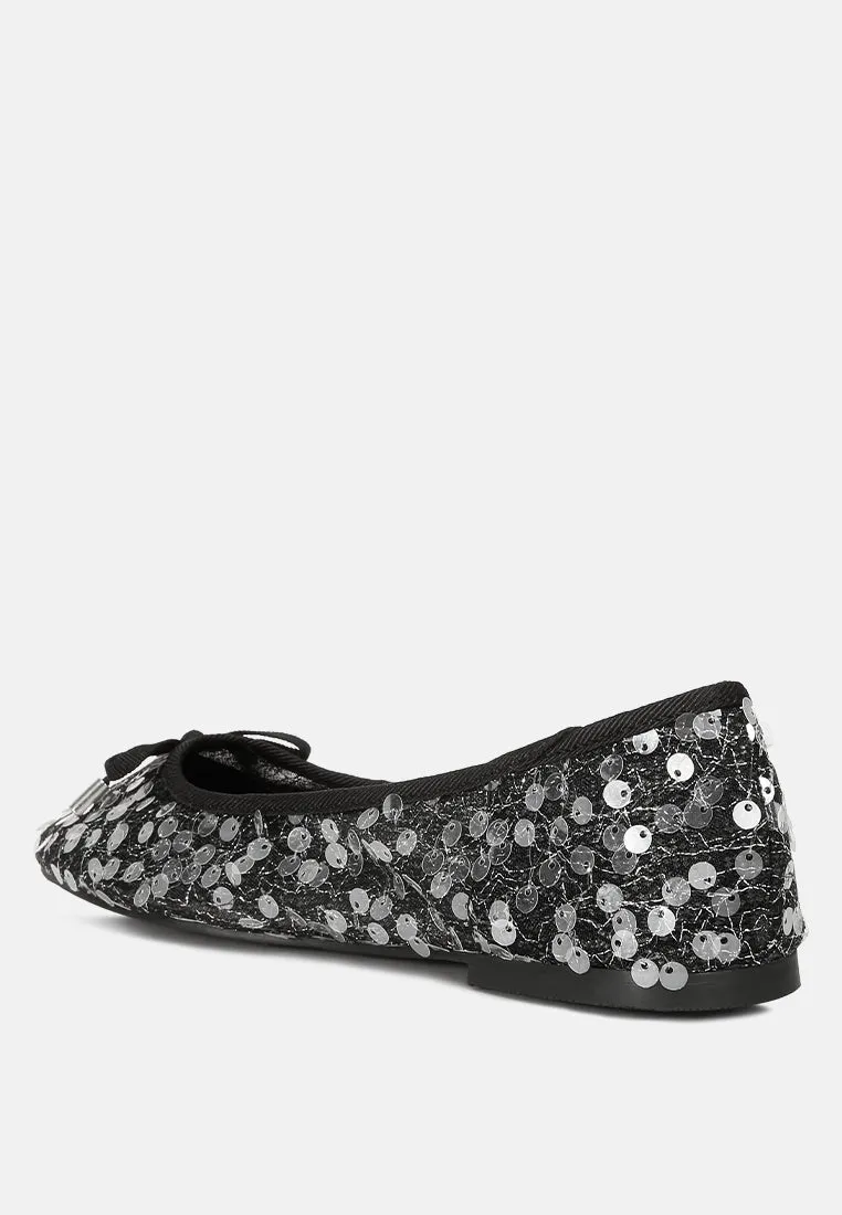 Lysander Sequin Embellished Sheer Ballet Flats