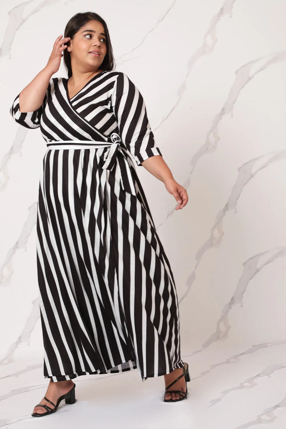 Magical Stripes True Wrap Dress