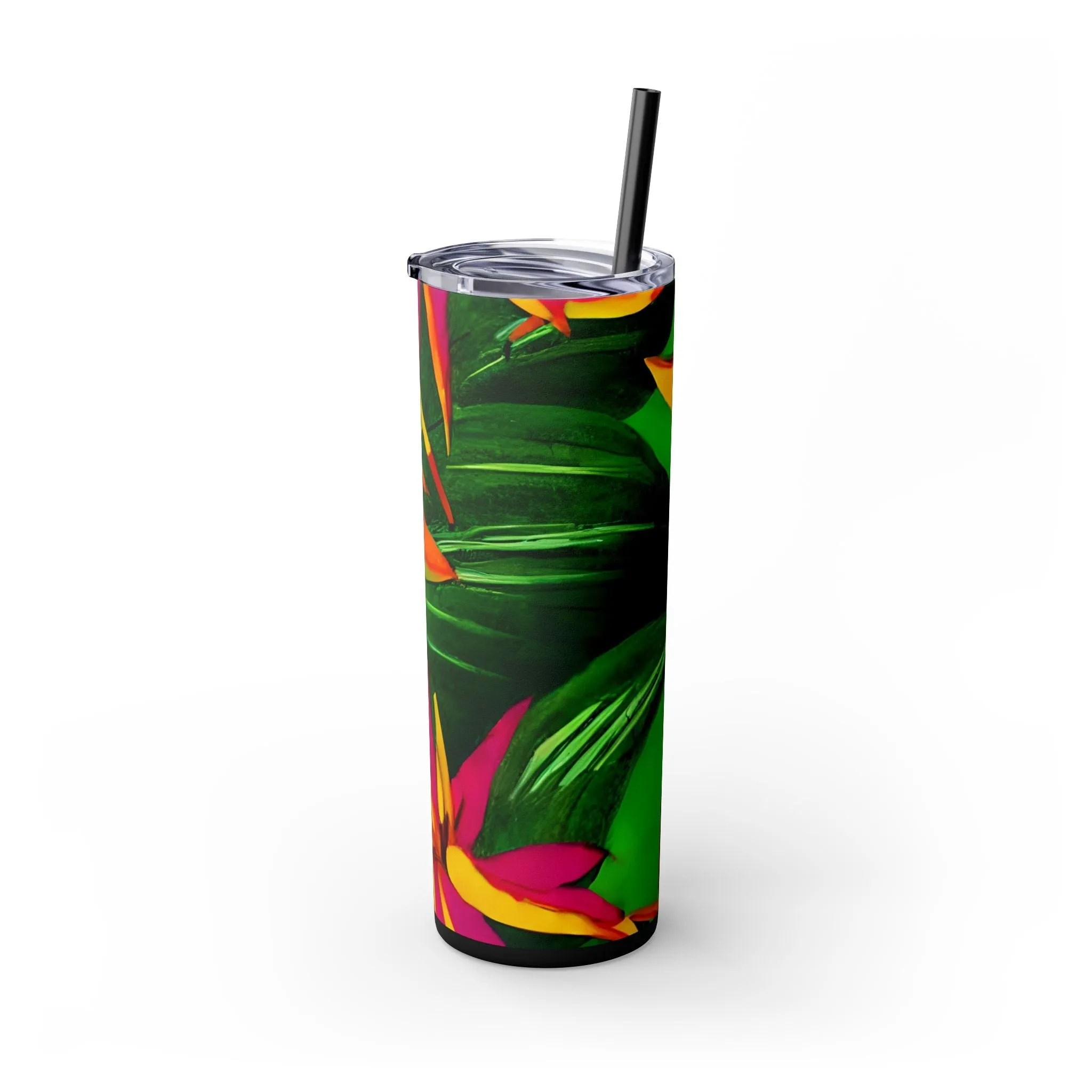 Mandala Art Tropical Skinny Tumbler, 20oz - Keeps Drinks Hot/Cold