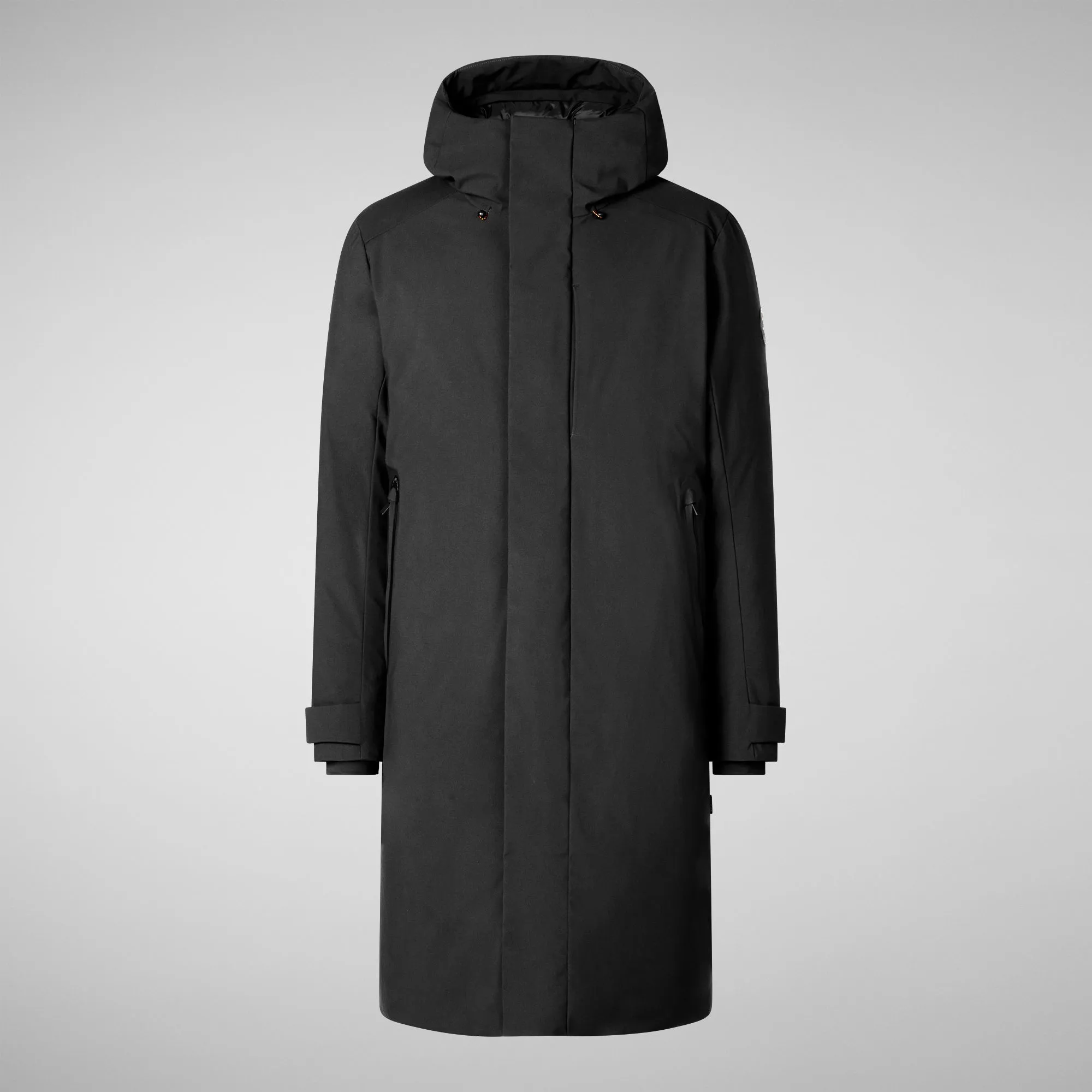 Man's hooded parka Roderick in black