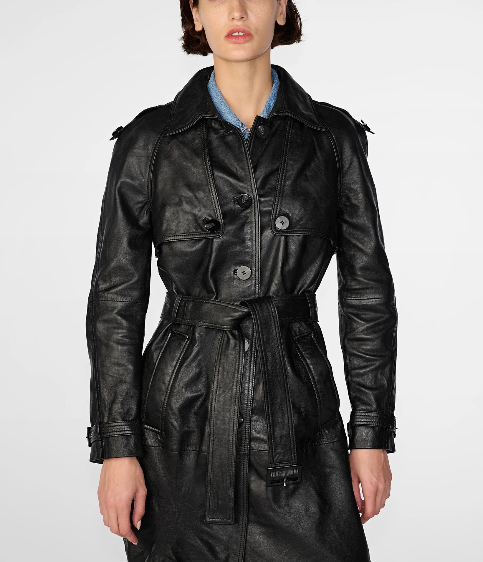 Mary Long Single Breasted Trench