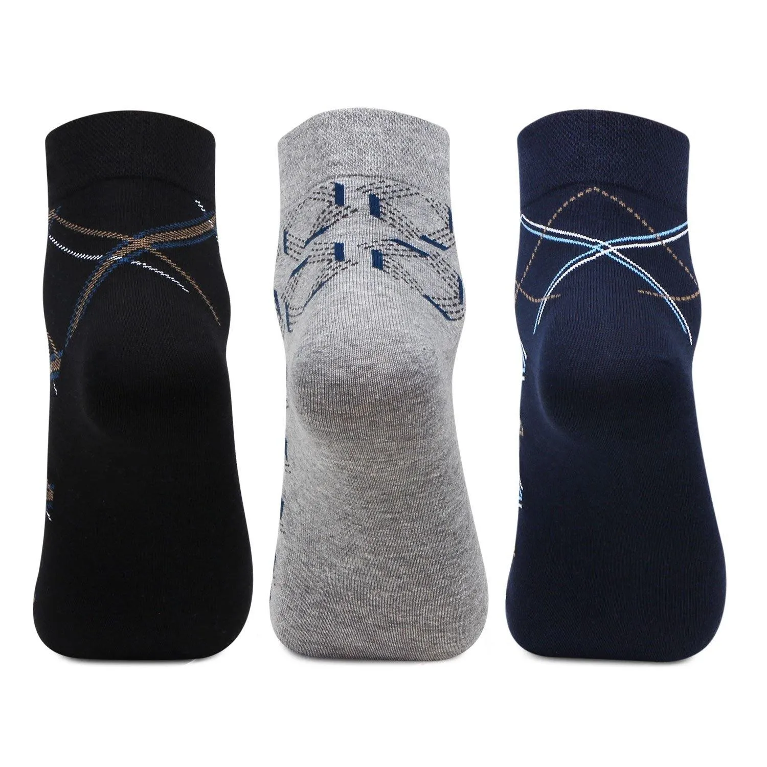 Men Formal Ankle Length Business & Office Socks-Pack Of 3