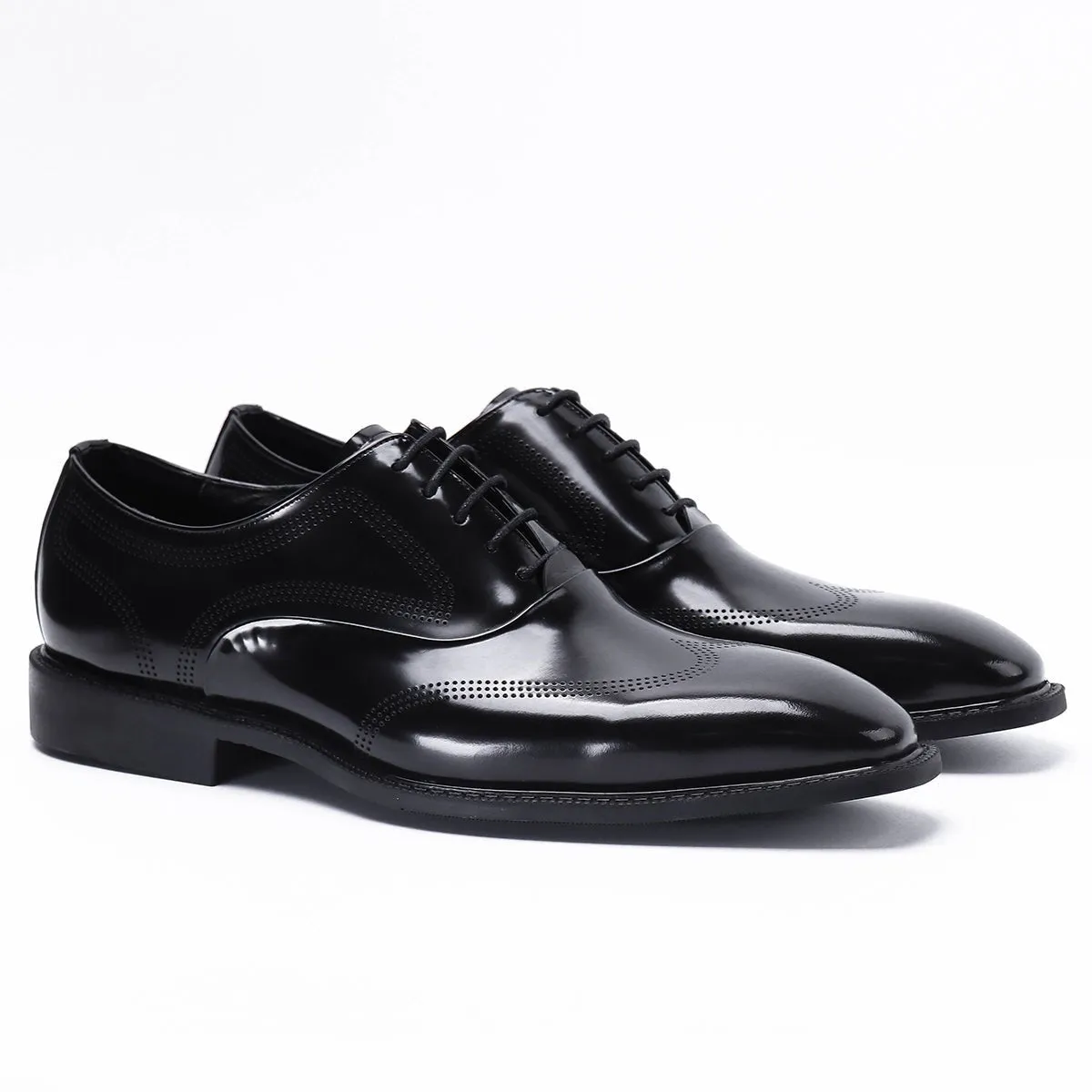 Men's black oxford dress shoes