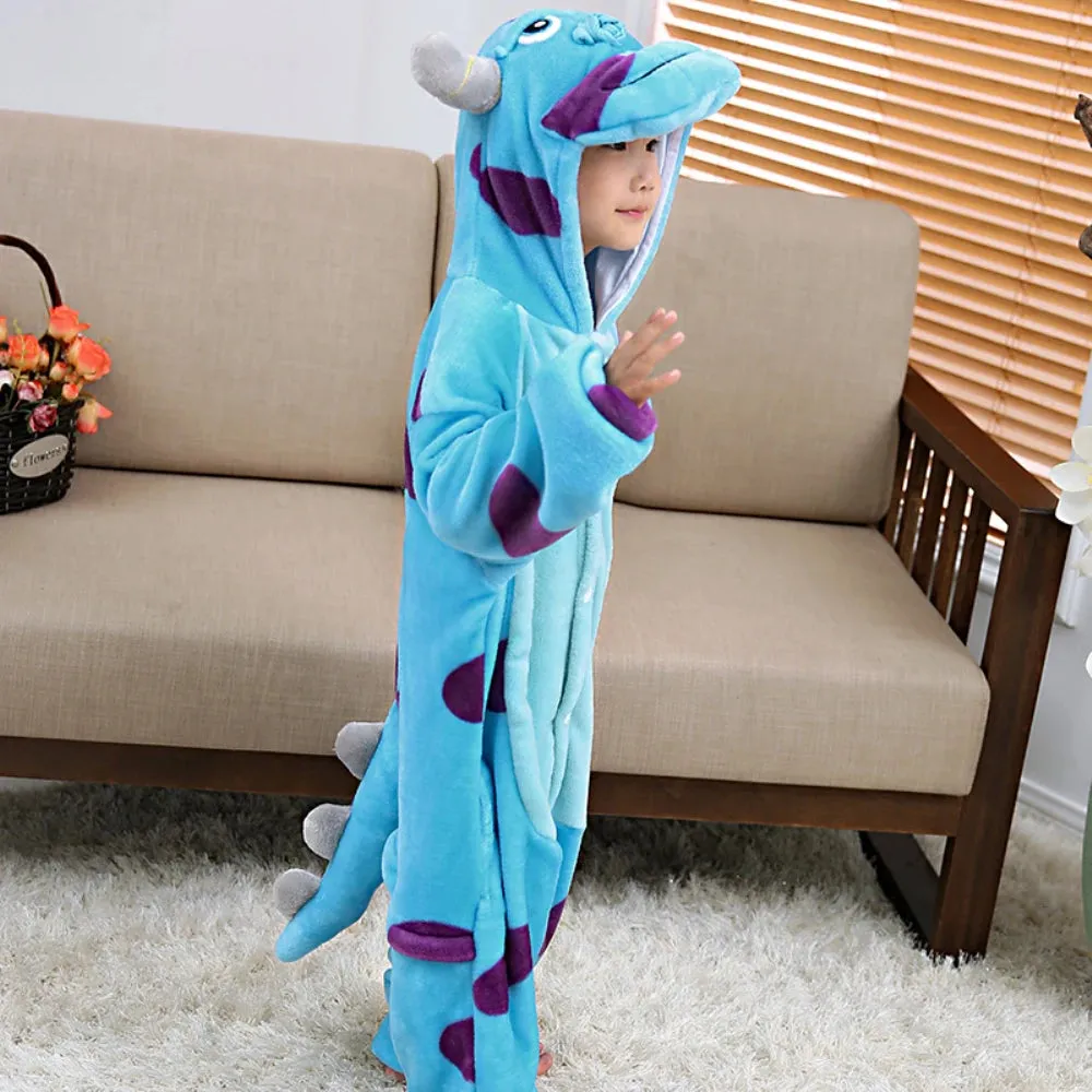 Mike Sullivan Monster Kigurumi Pajamas Kid Costumes