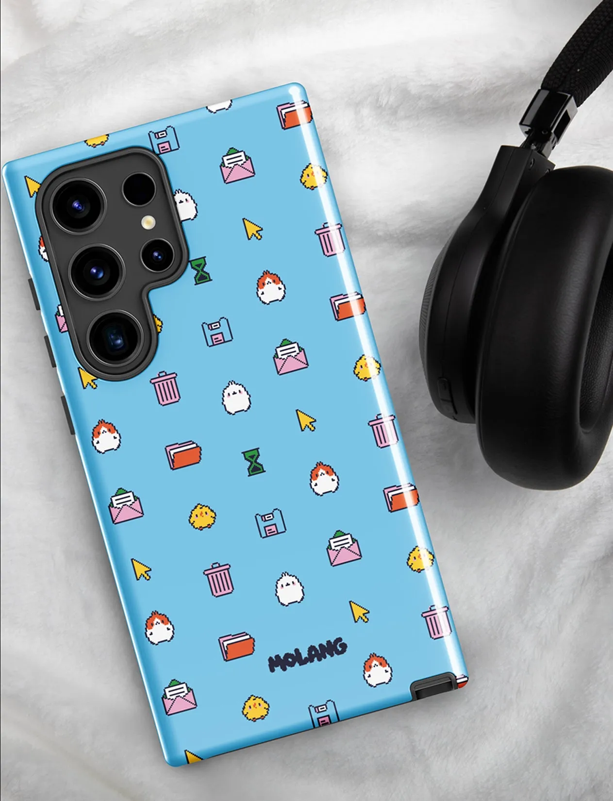 Molang Pixel Art Tough Samsung Case – Icons