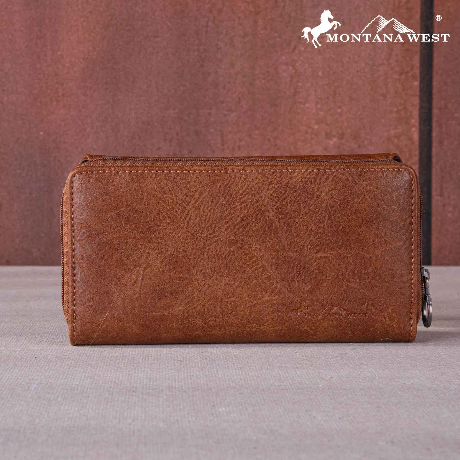 MW1269-W010 Montana West Embroidered Scroll Cut-out Collection Wallet