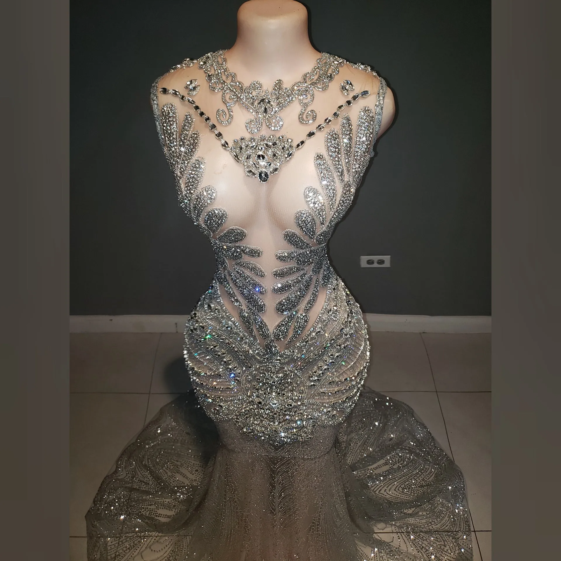 Naijah Rhinestone Mermaid Gown