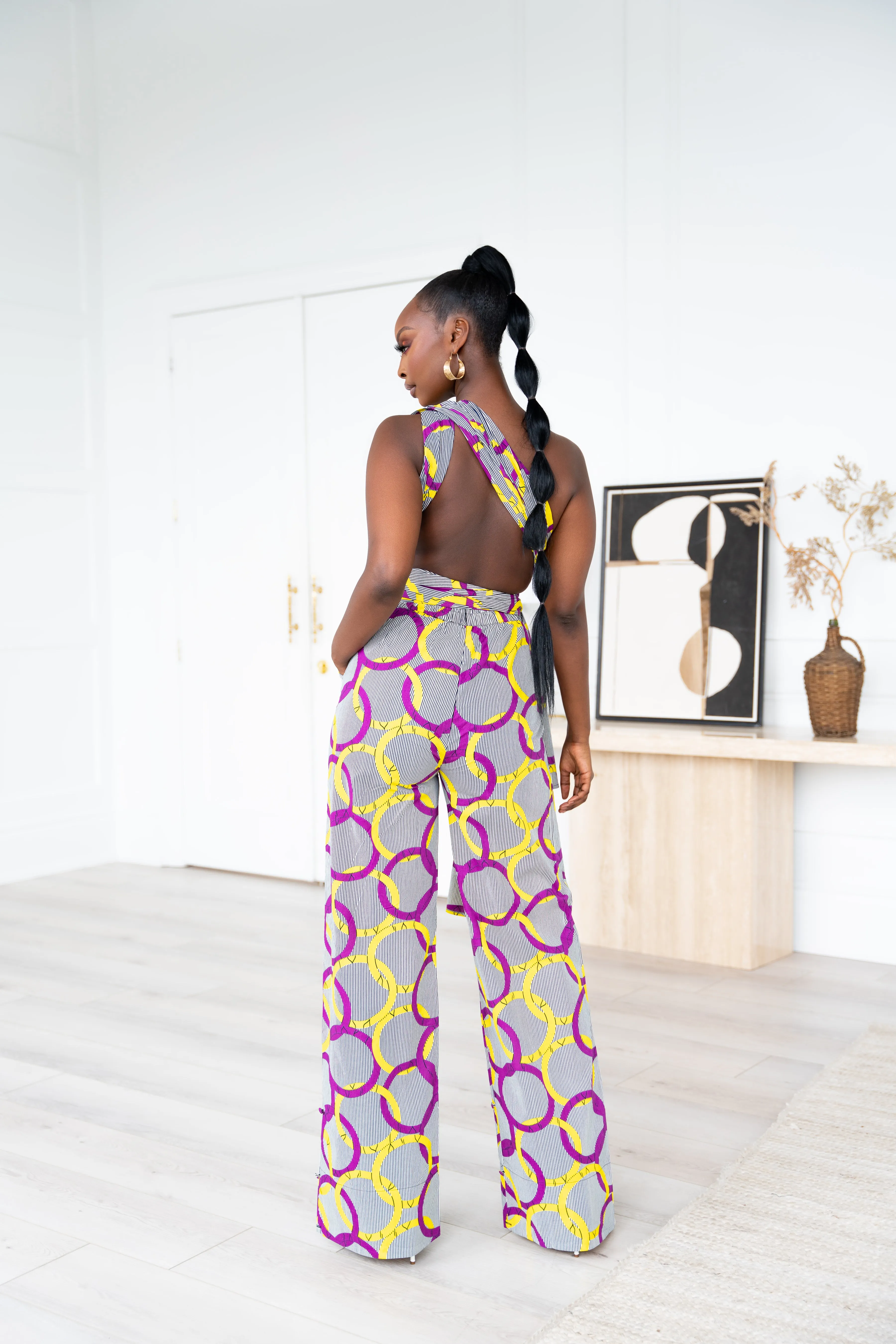 POSI African print infinity jumpsuit (3 LENGTH)