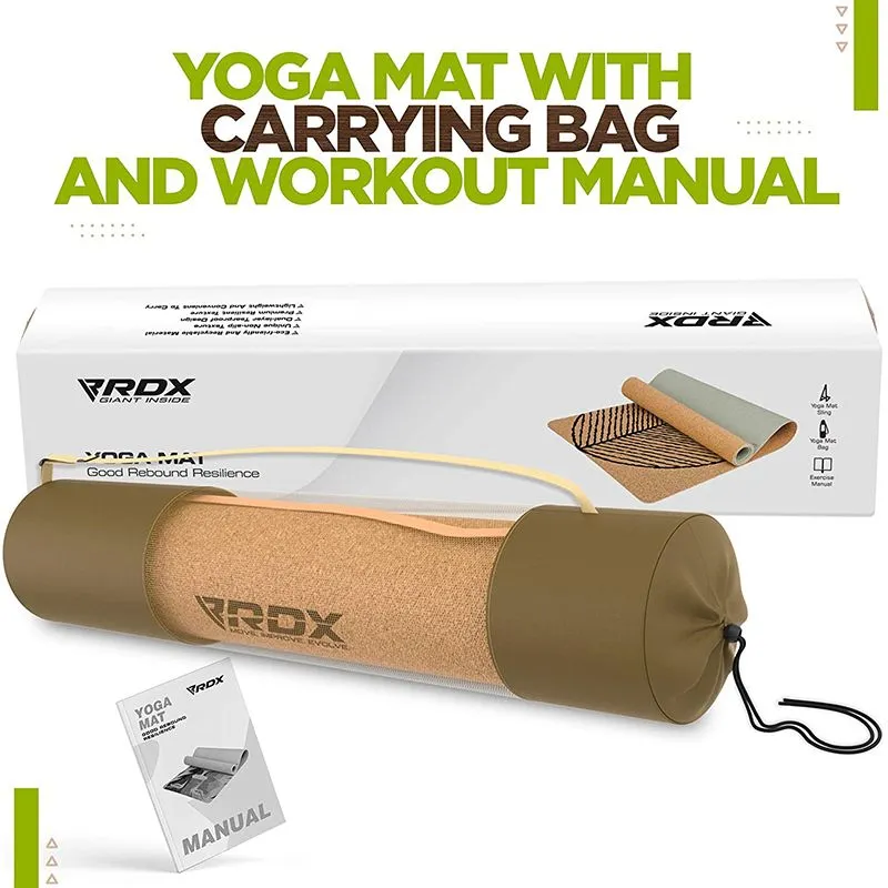 RDX D6 6mm Cork Yoga Mat