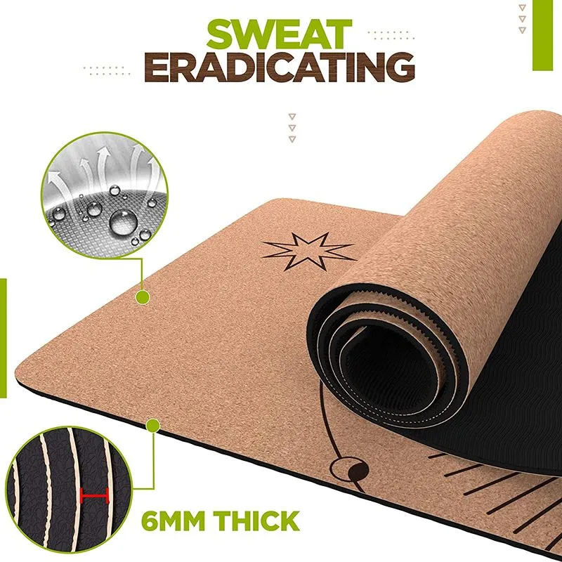 RDX D6 6mm Cork Yoga Mat