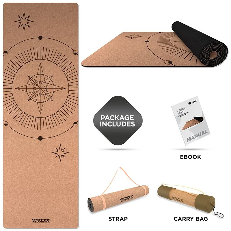 RDX D6 6mm Cork Yoga Mat