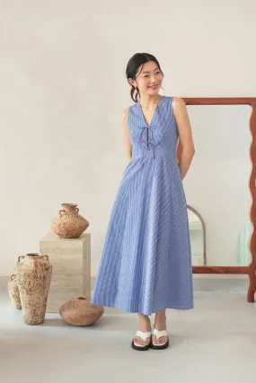 [Restocked] Sybil Tie-Front Midaxi Dress (with a detachable button placket)