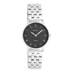 Silver coloured OOZOO watch with silver coloured stainless steel bracelet - C20373