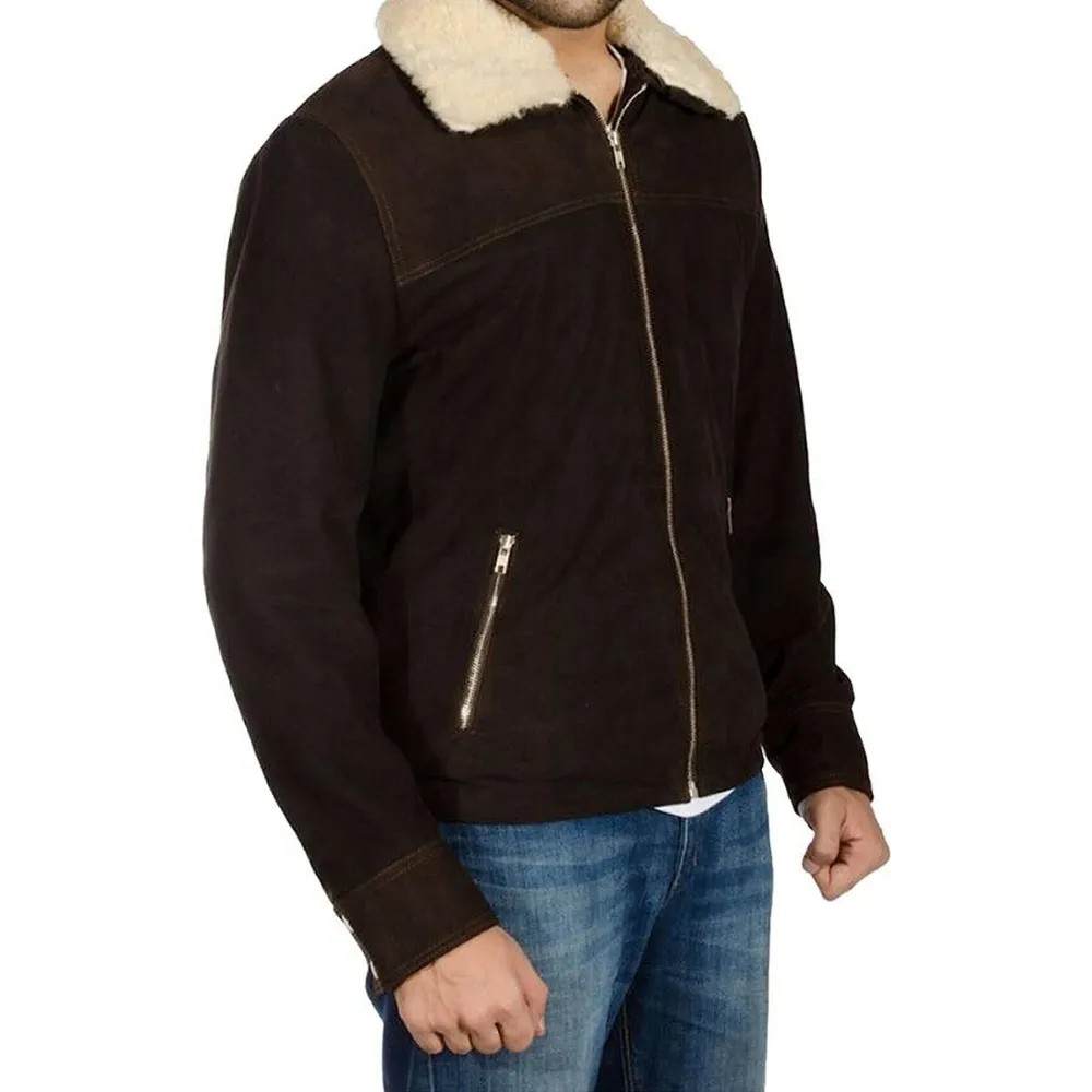 Suede Leather Rick Grimes Jacket