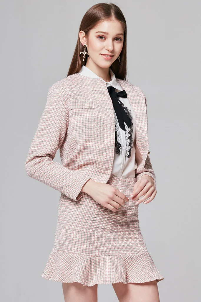 Taylor Tweed Blazer & Skirt Set