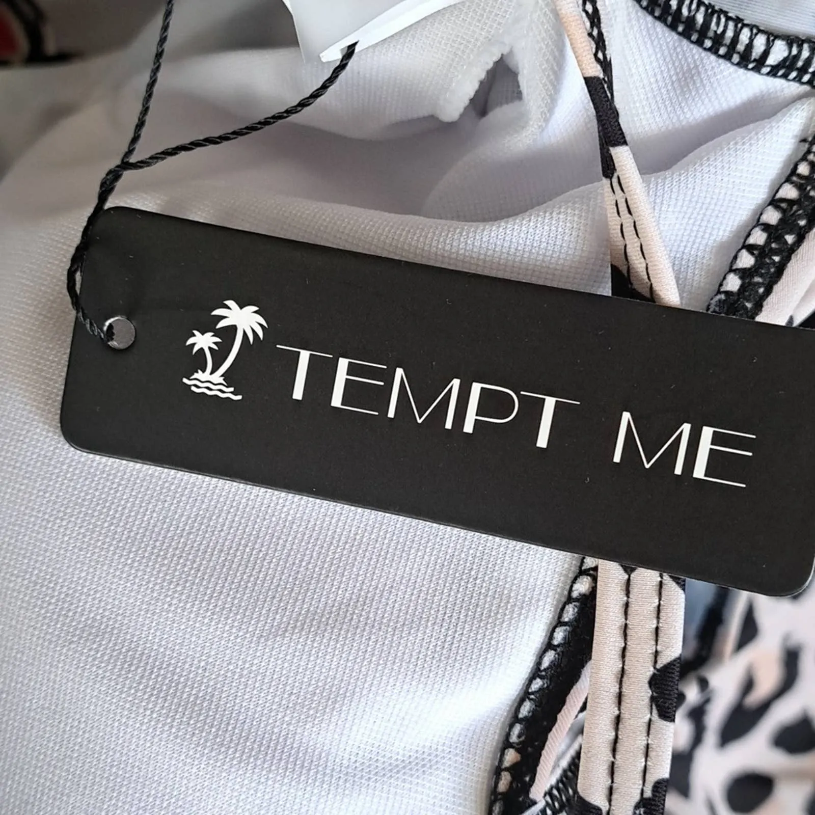 Tempt Me Adjustable Strap Vintage One Piece Swimwear Leopard