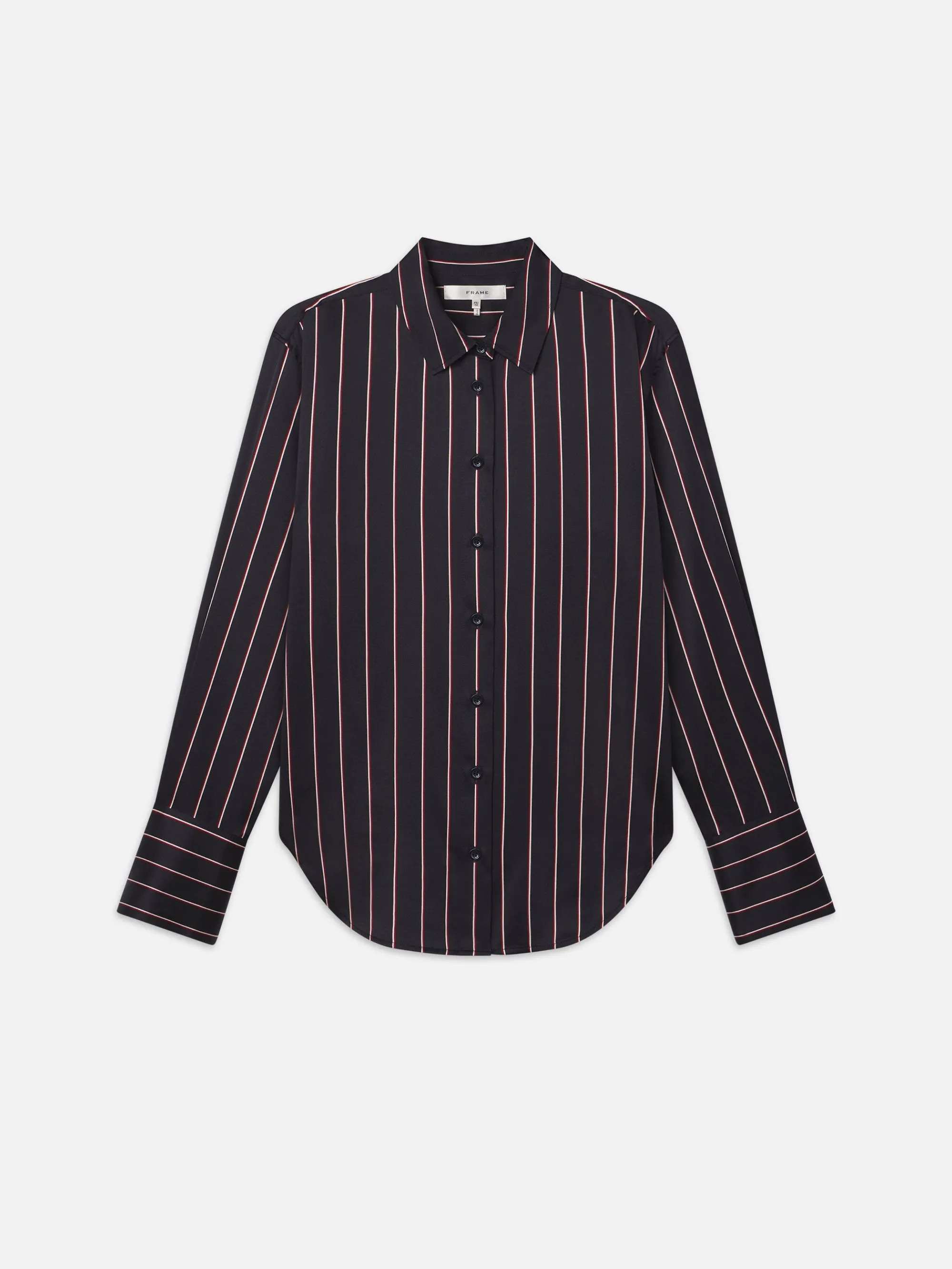 The Standard Shirt -- Navy Stripe Multi