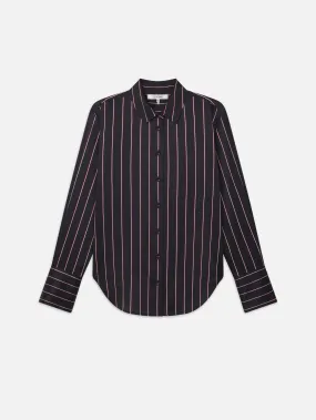 The Standard Shirt -- Navy Stripe Multi