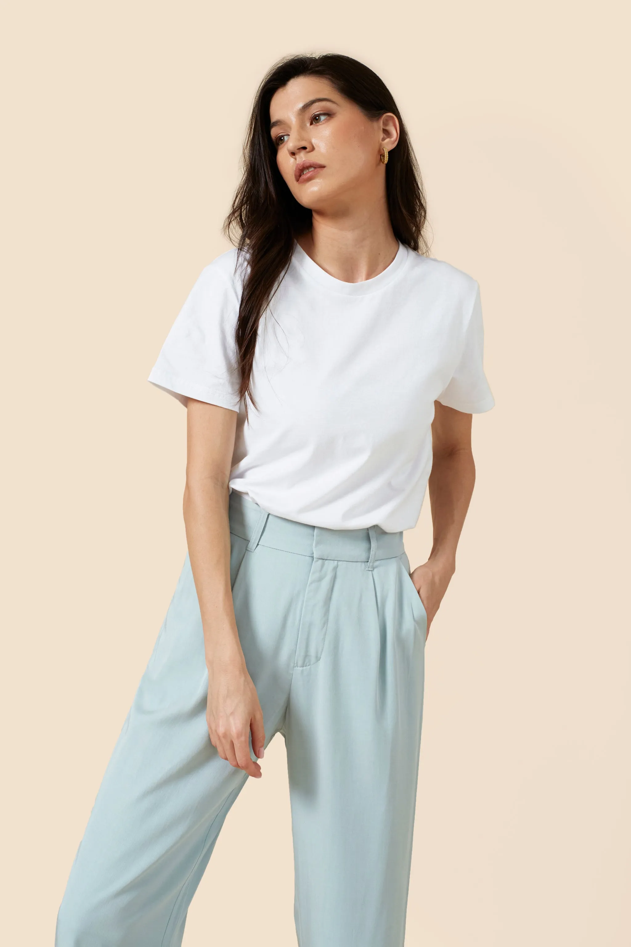 The Willow Wide Leg Pant - Blue