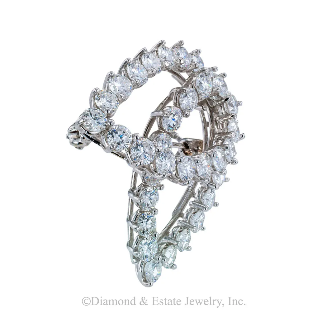 Tiffany & Co Diamond Platinum Brooch