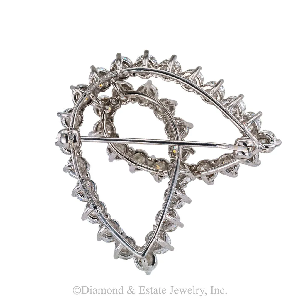 Tiffany & Co Diamond Platinum Brooch