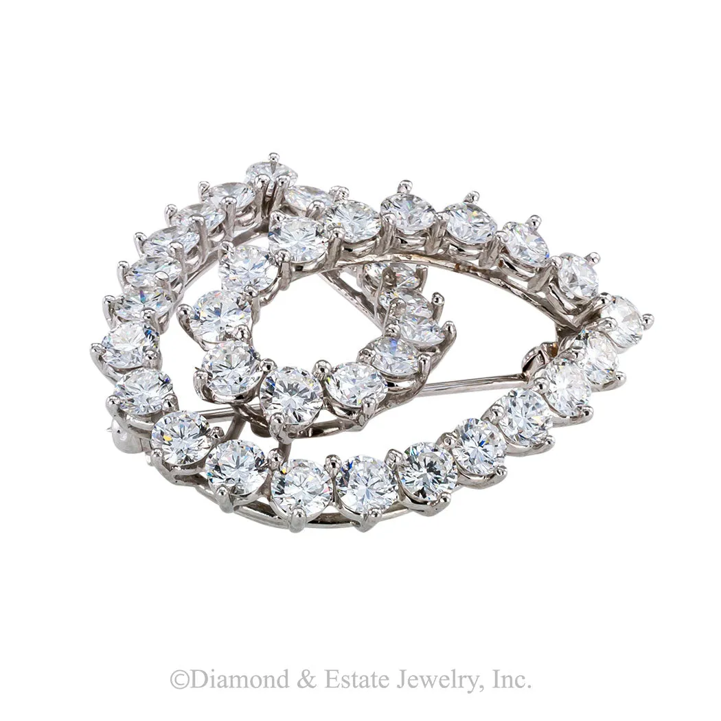 Tiffany & Co Diamond Platinum Brooch