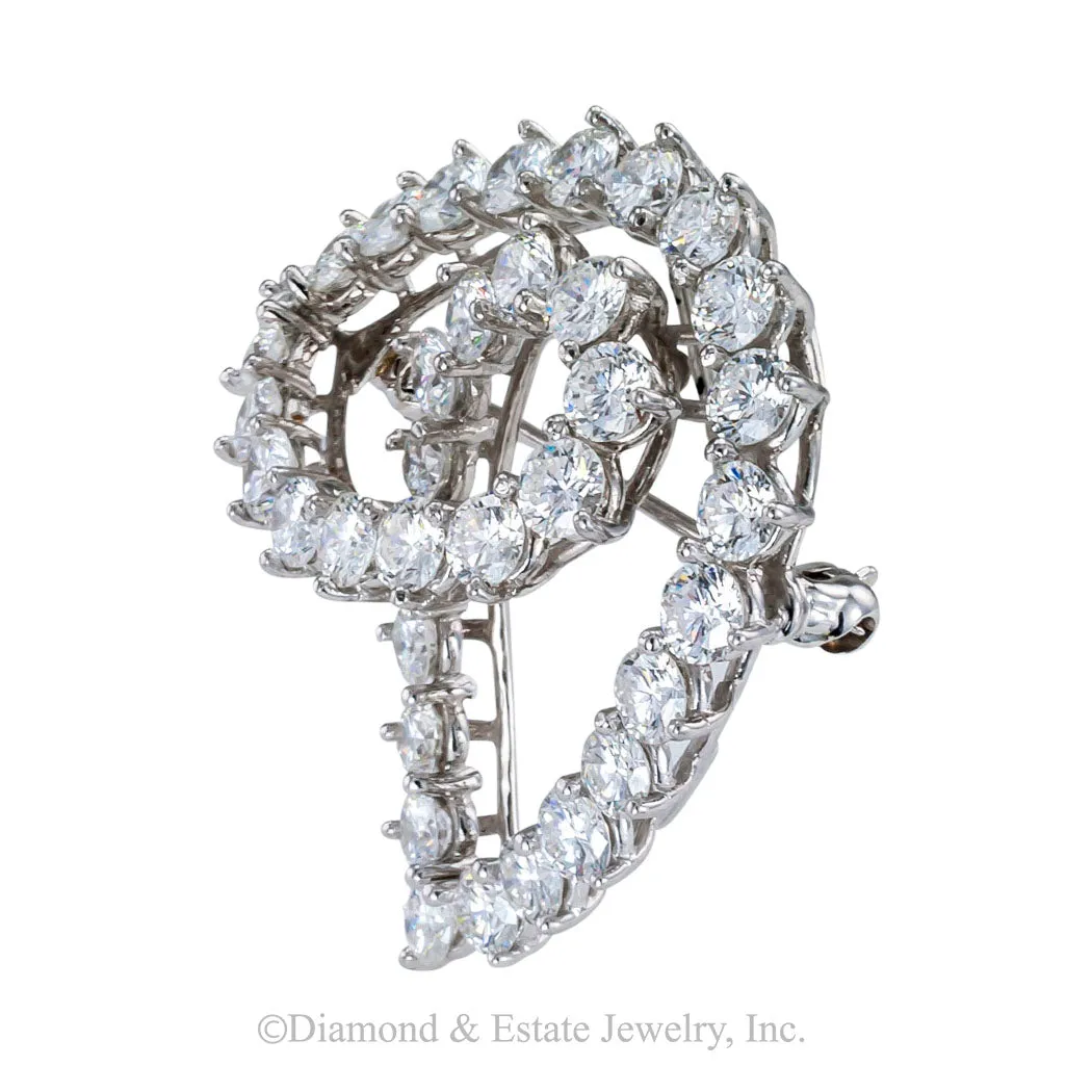 Tiffany & Co Diamond Platinum Brooch