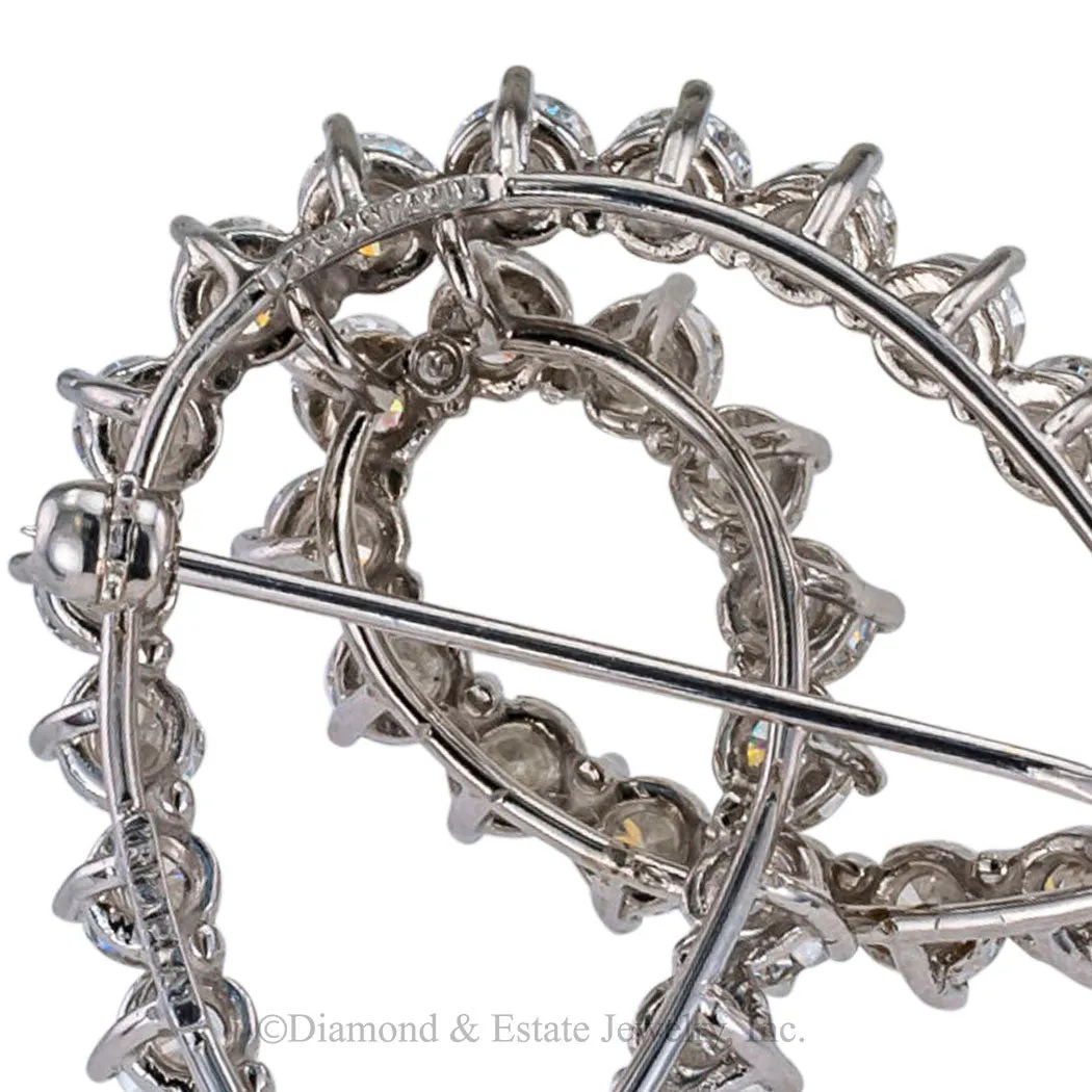 Tiffany & Co Diamond Platinum Brooch