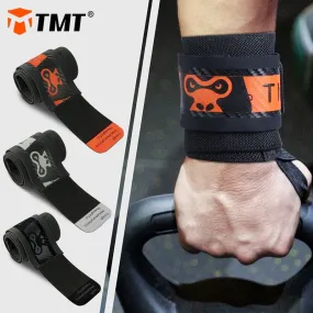 TMT 2PCS Limited Edition Wrist Brace Wrap Support Strap Wristband Bandage for Gym Weight Dumbbell Fitness Training Carpal Tunnel