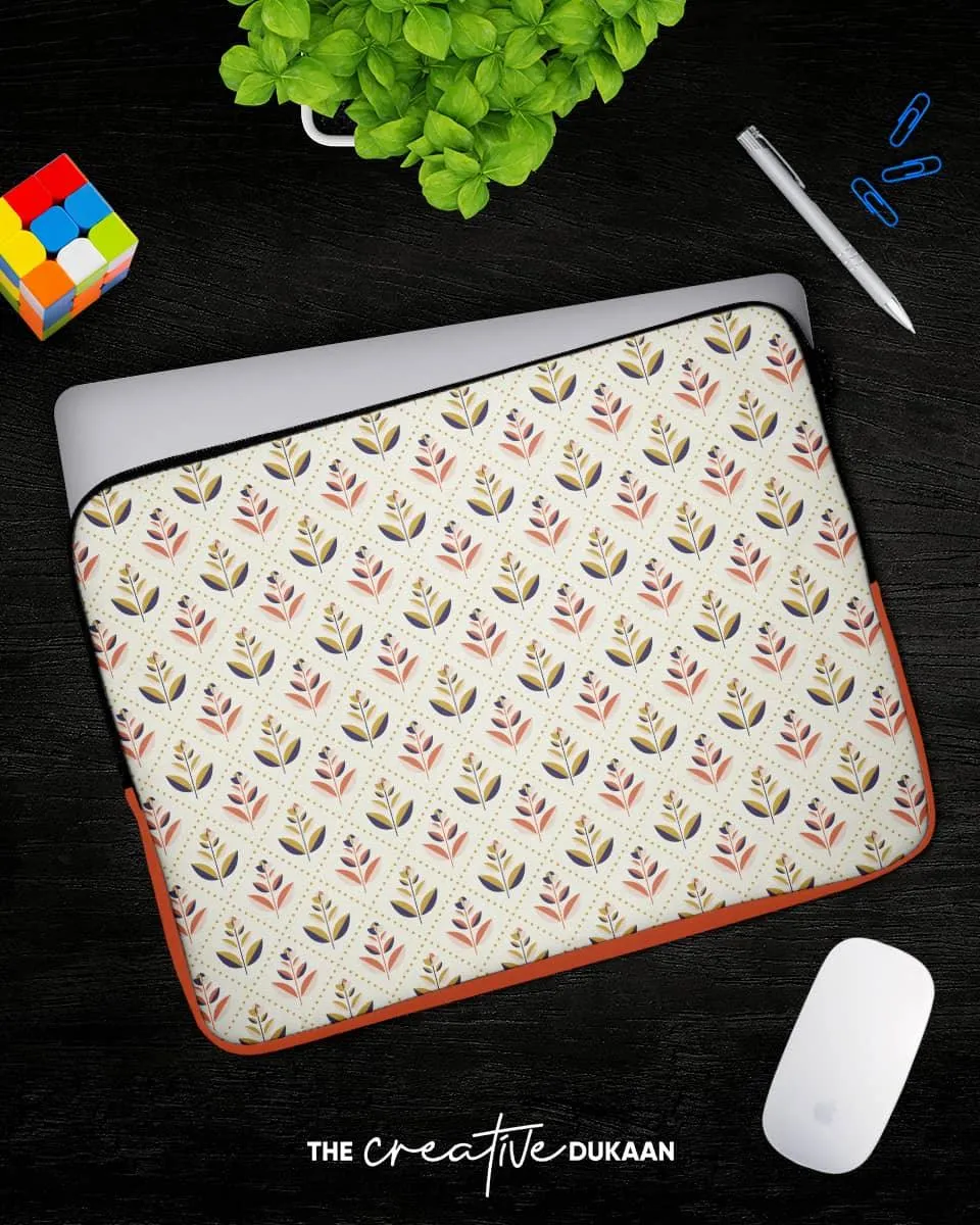 Traditional Flower Protective Laptop Sleeve Bag