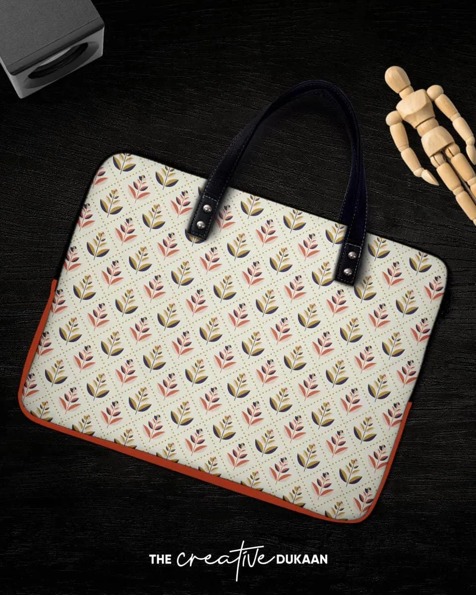 Traditional Flower Protective Laptop Sleeve Bag