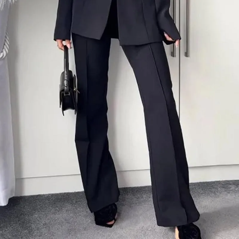 Women’s Off Shoulder Trousers Two-Piece Suit - Elegant Office Style